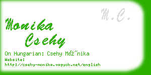 monika csehy business card